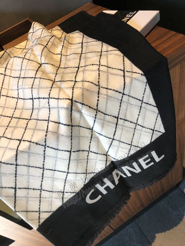 CHANEL圍巾 最新的專櫃主打款 香奈兒純羊絨高規格品質長巾  llwj6576